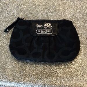 Coach Black card and key holder